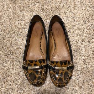 Coach Leopard print loafers